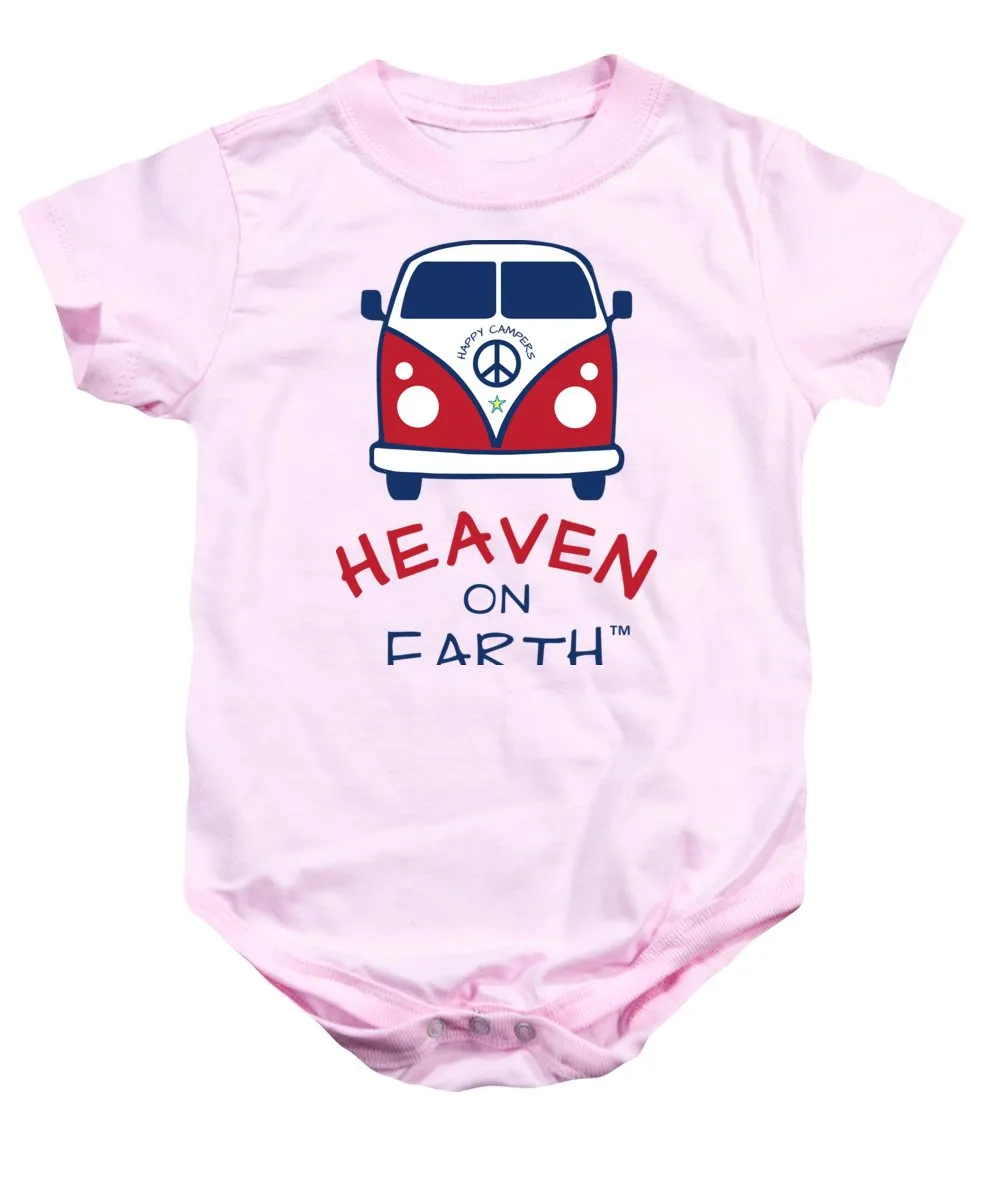 Vw Happy Camper Heaven On Earth - Baby Onesie