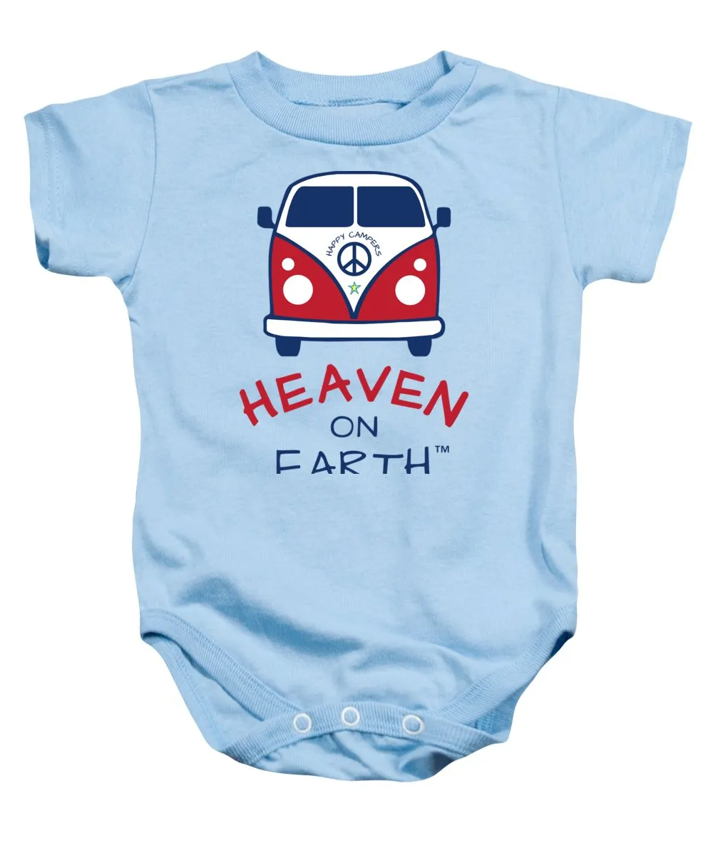 Vw Happy Camper Heaven On Earth - Baby Onesie