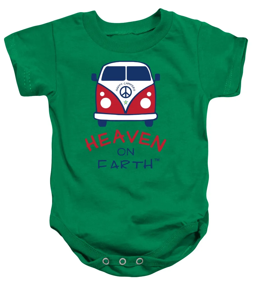 Vw Happy Camper Heaven On Earth - Baby Onesie