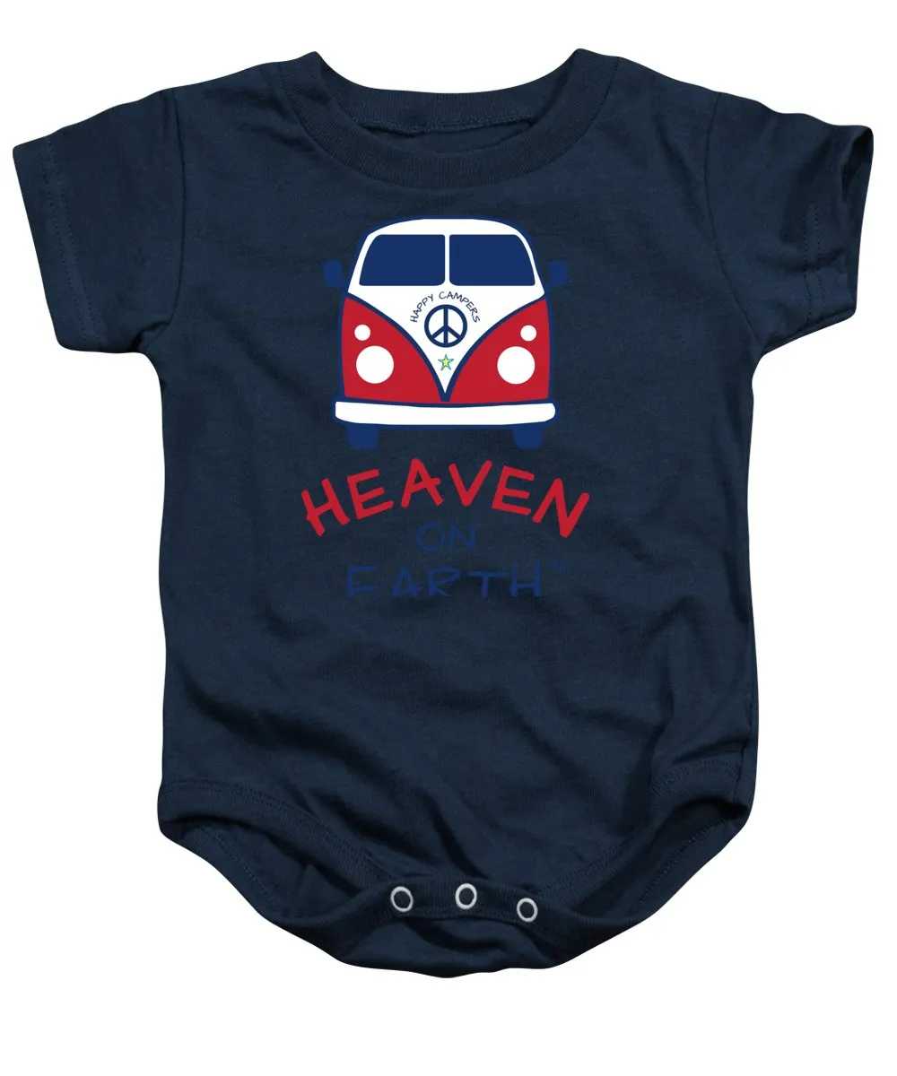 Vw Happy Camper Heaven On Earth - Baby Onesie