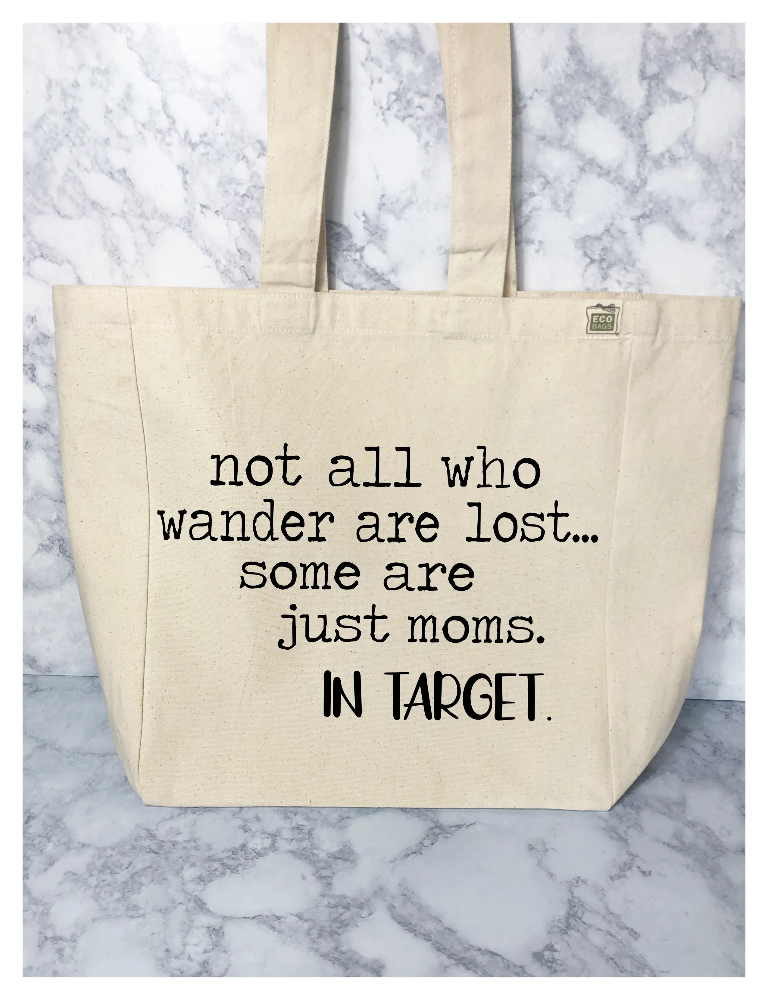 wandering moms in Target - tote bag