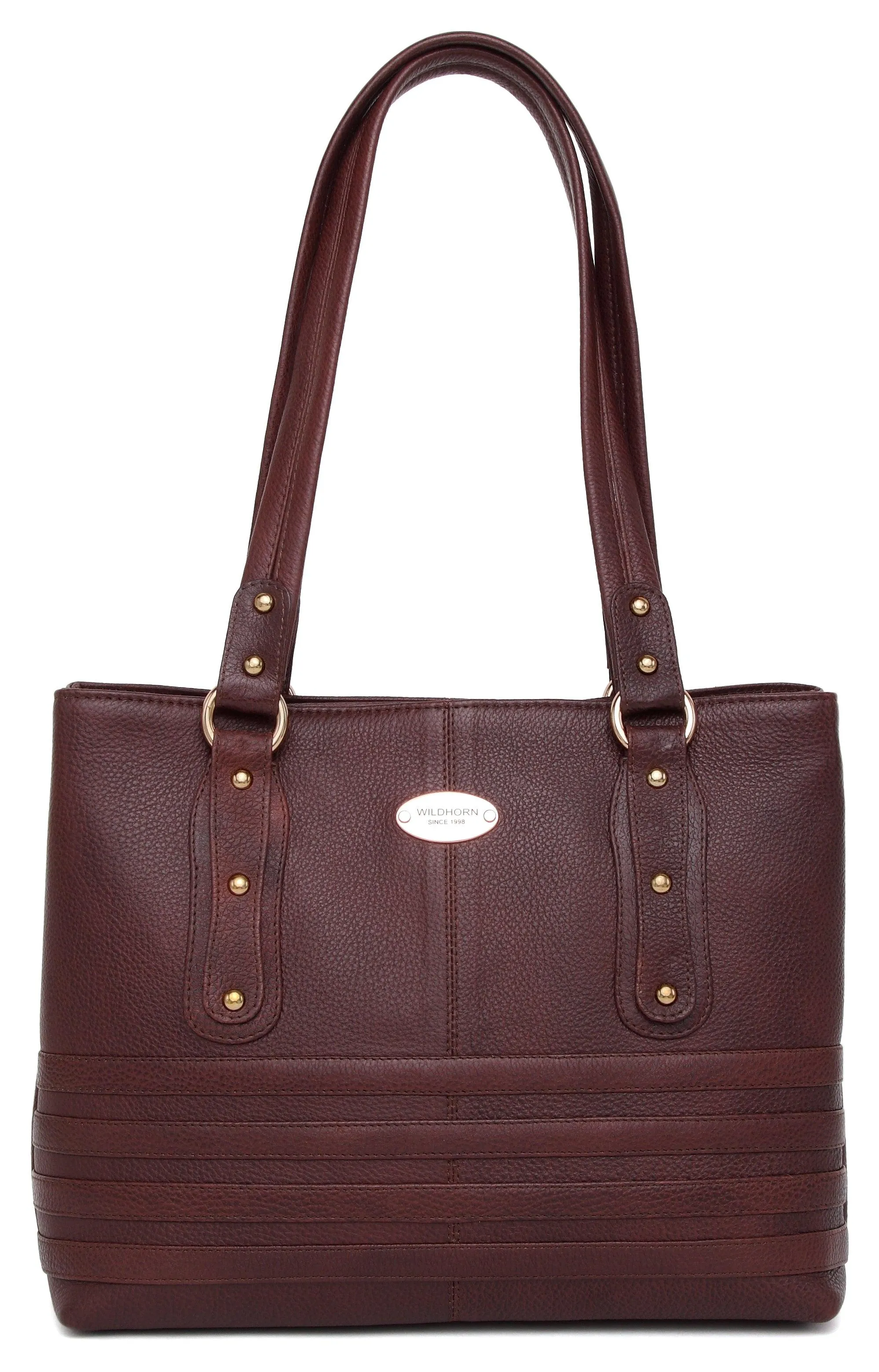 WILDHORN Upper Grain Genuine Leather Ladies Shoulder Bag | Hand Bag | Shopping Bag for Girls & Women.