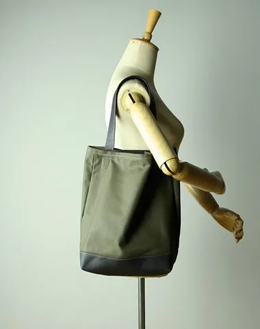 Womens Green Canvas Shoulder Tote Bags Best Tote Handbag Shopper Bags Purse for Ladies