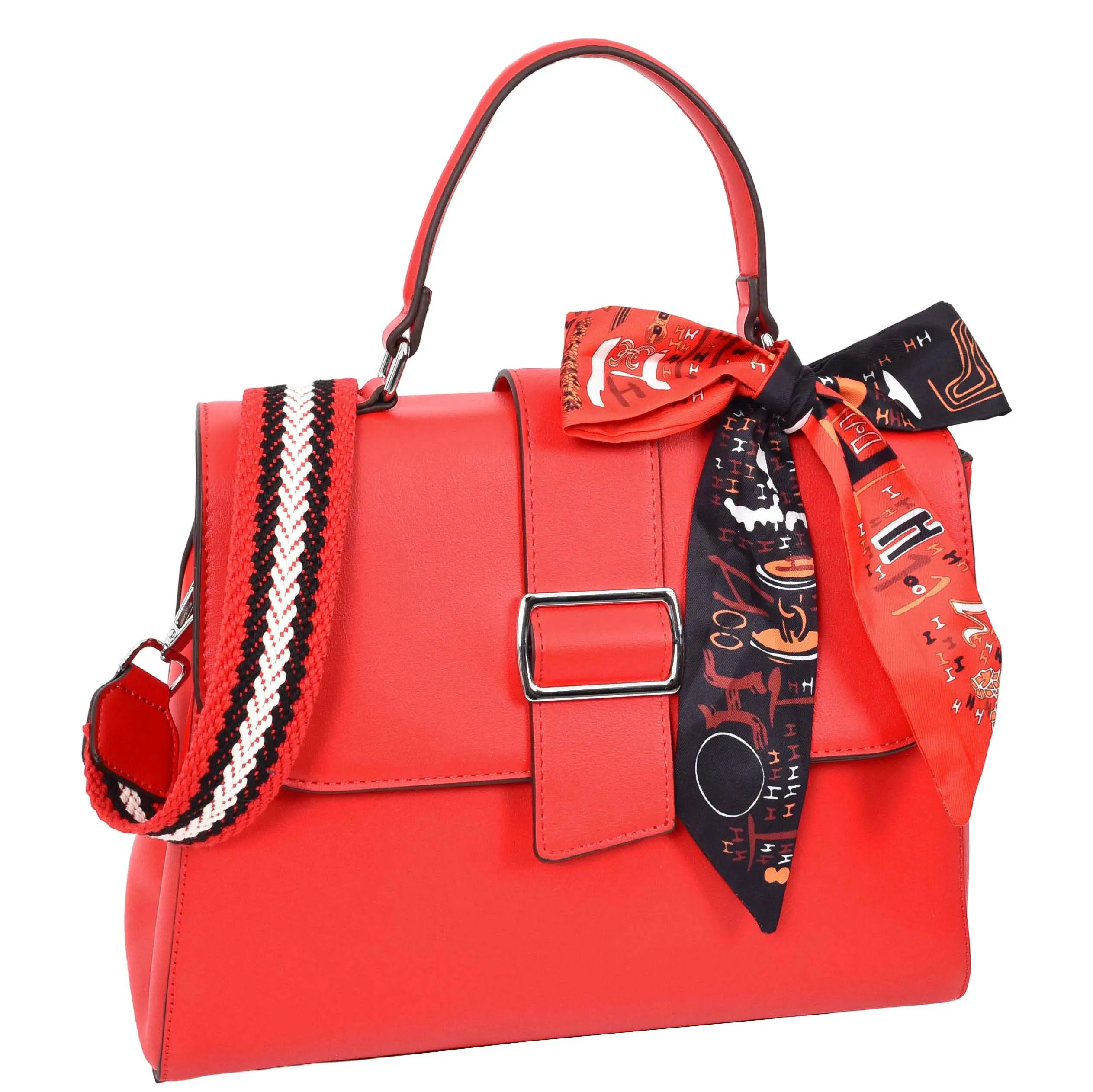 Womens Handbag Faux Leather Top Handle Doctors Bag Outgoing Fashion Tote A897 Red