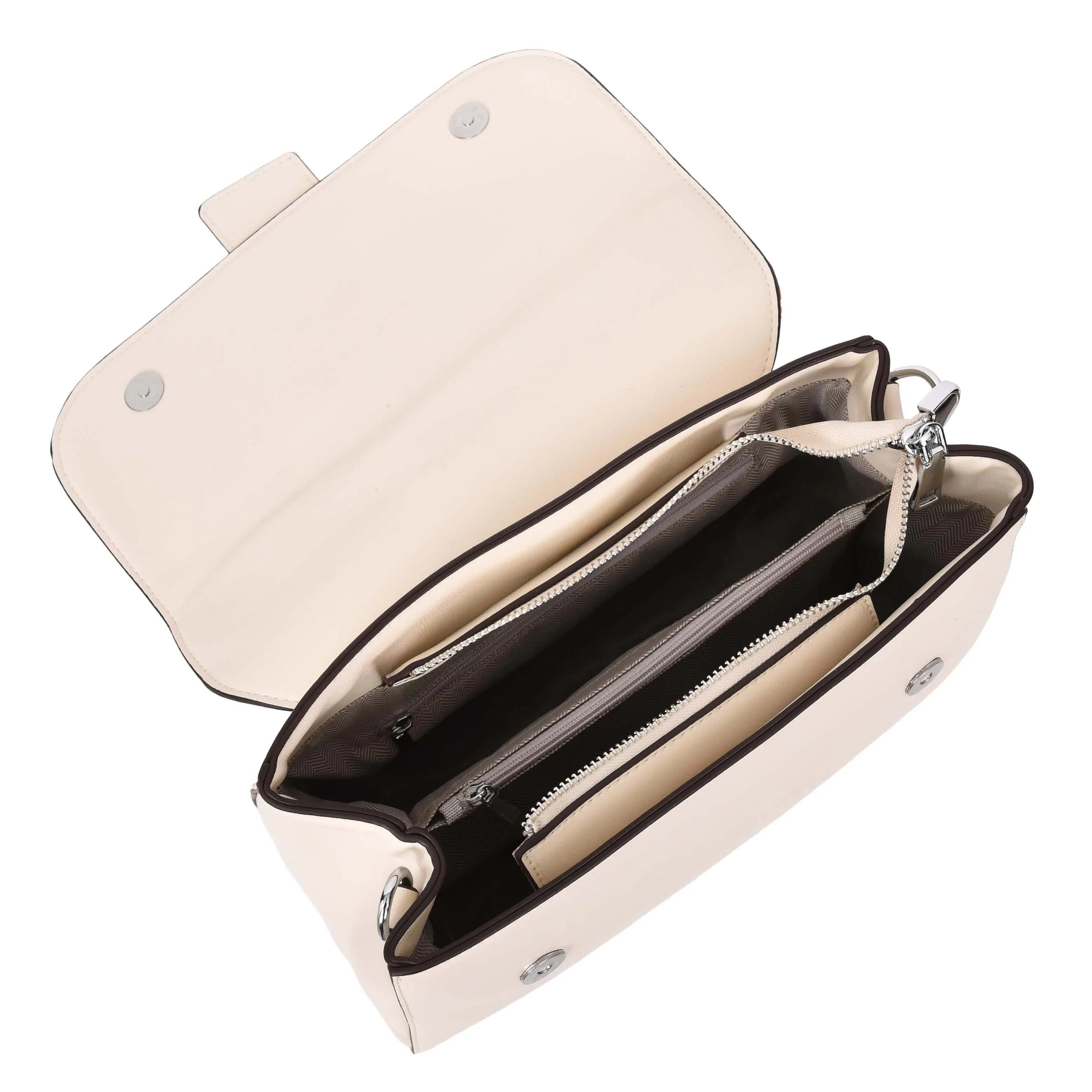 Womens Handbag Faux Leather Top Handle Doctors Bag Outgoing Fashion Tote A897 White