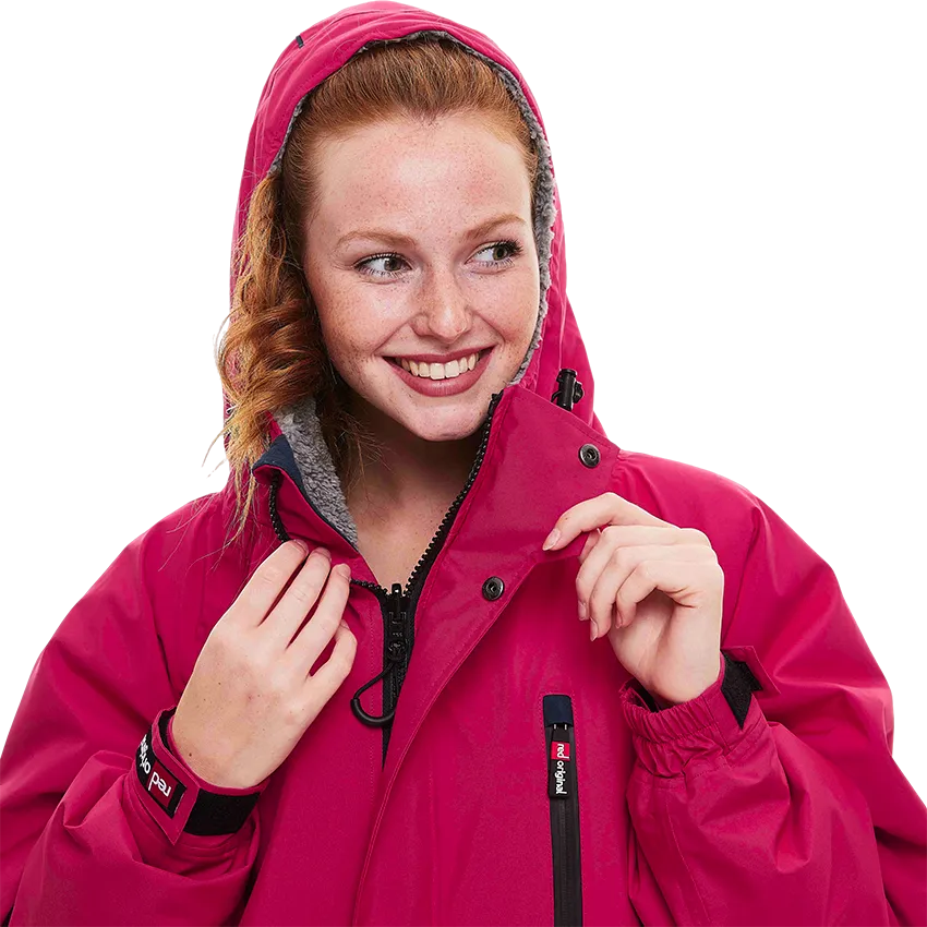 Women's Long Sleeve Pro Change Robe EVO - Fuchsia