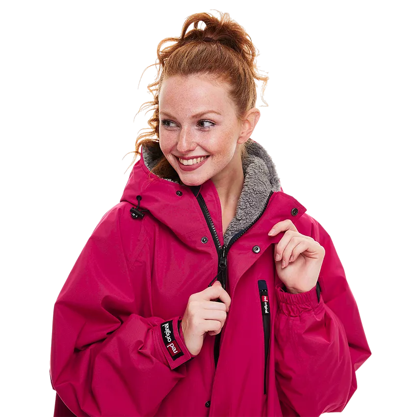 Women's Long Sleeve Pro Change Robe EVO - Fuchsia