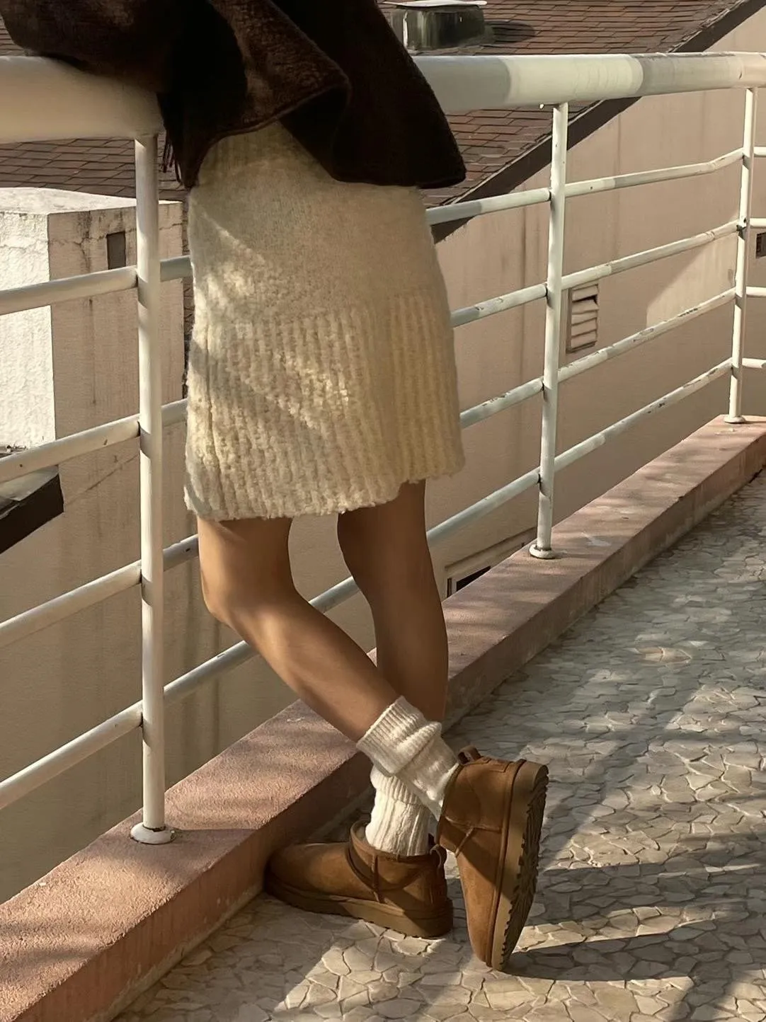 Wool Alpaca Knit Skirt