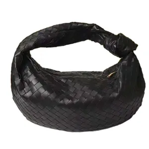 Woven Knotted Sheepskin Tote