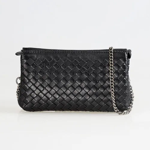 Woven Leather Purse