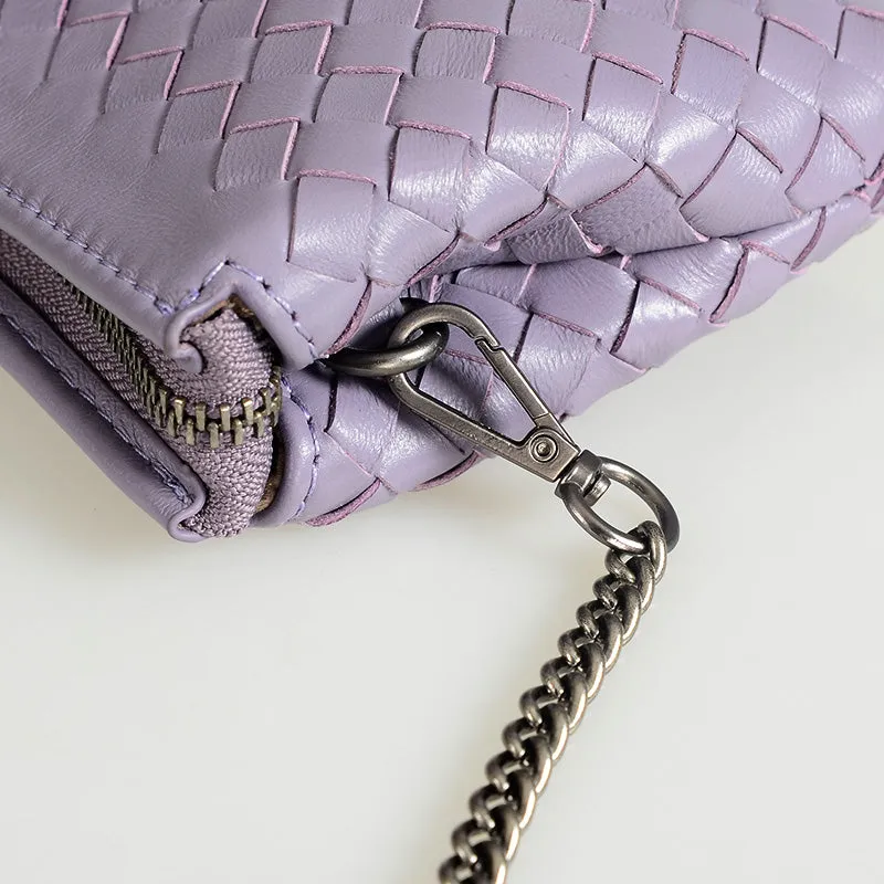 Woven Leather Purse