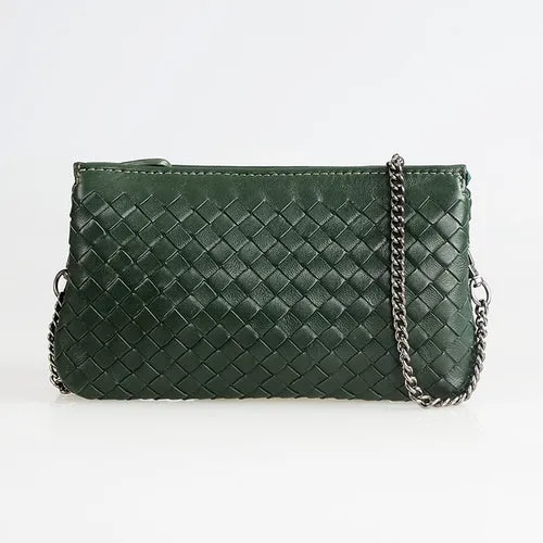 Woven Leather Purse