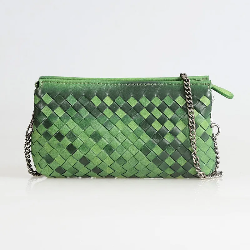 Woven Leather Purse