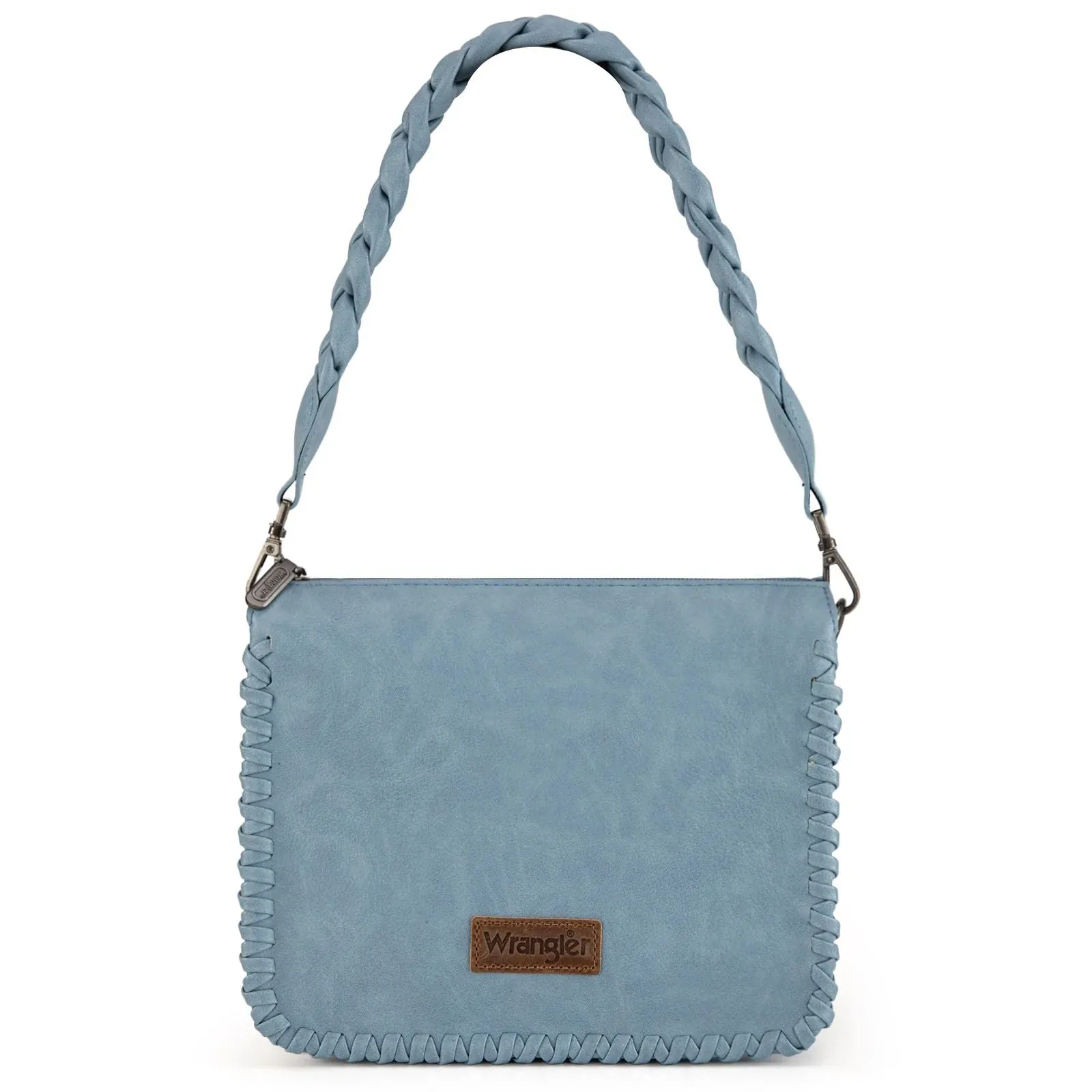 Wrangler Whipstitch Braided Strap Hobo/Crossbody Bag