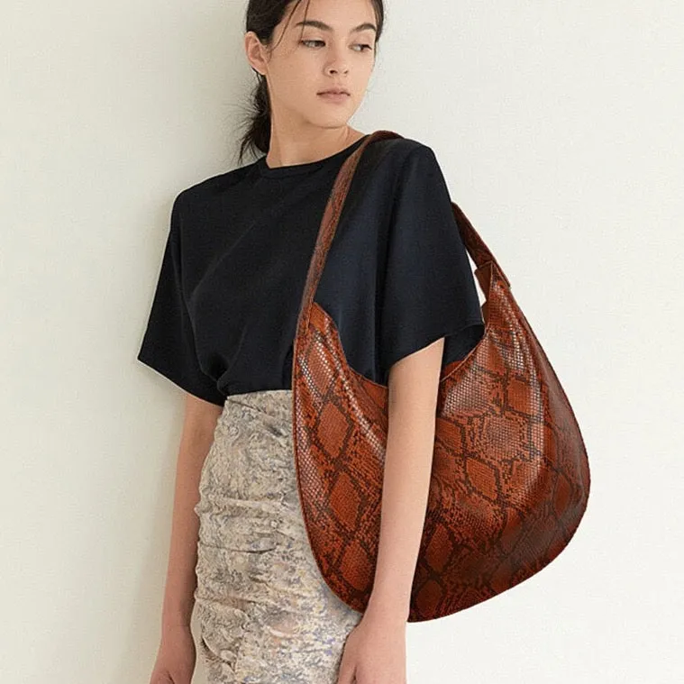 Yasika Serpentine Prints Hobo Bags - 6 Colors