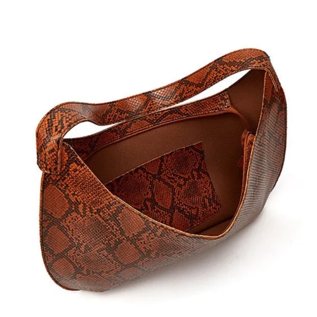 Yasika Serpentine Prints Hobo Bags - 6 Colors