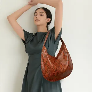 Yasika Serpentine Prints Hobo Bags - 6 Colors