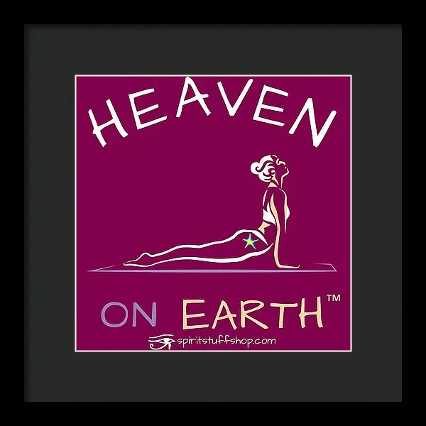 Yoga Heaven On Earth - Framed Print