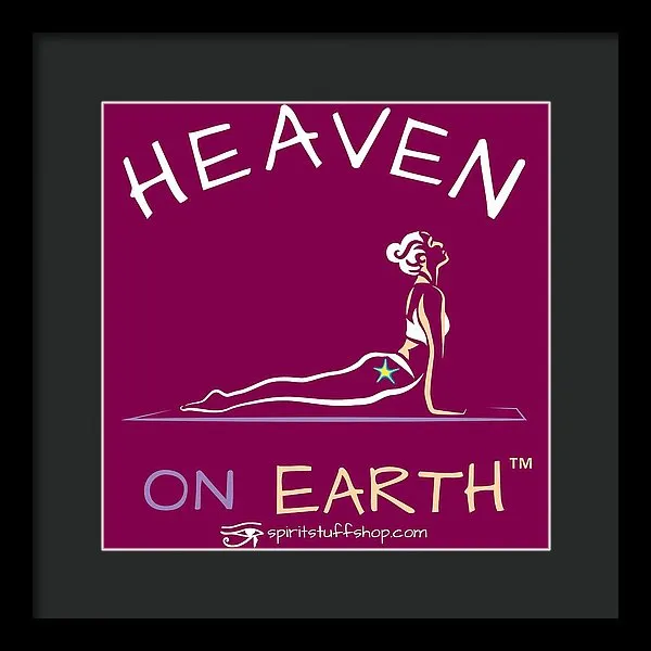 Yoga Heaven On Earth - Framed Print