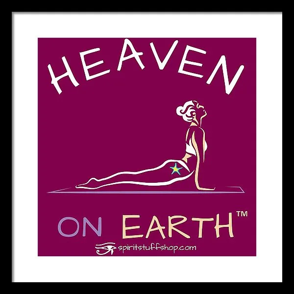 Yoga Heaven On Earth - Framed Print