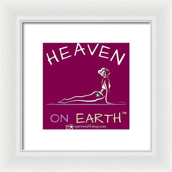 Yoga Heaven On Earth - Framed Print