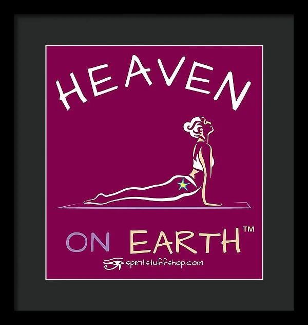 Yoga Heaven On Earth - Framed Print