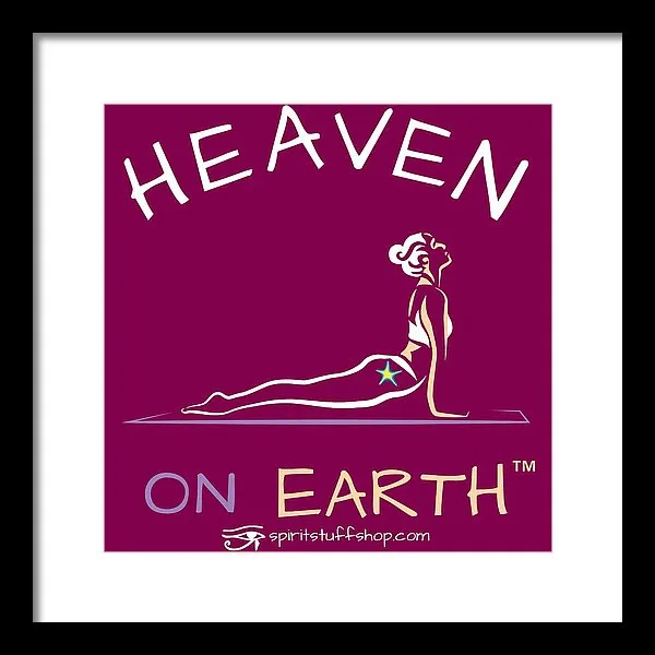 Yoga Heaven On Earth - Framed Print