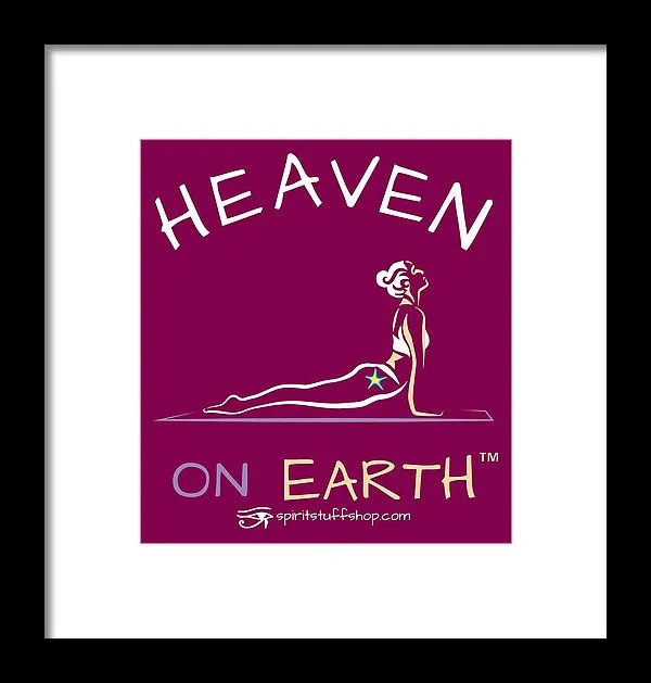 Yoga Heaven On Earth - Framed Print