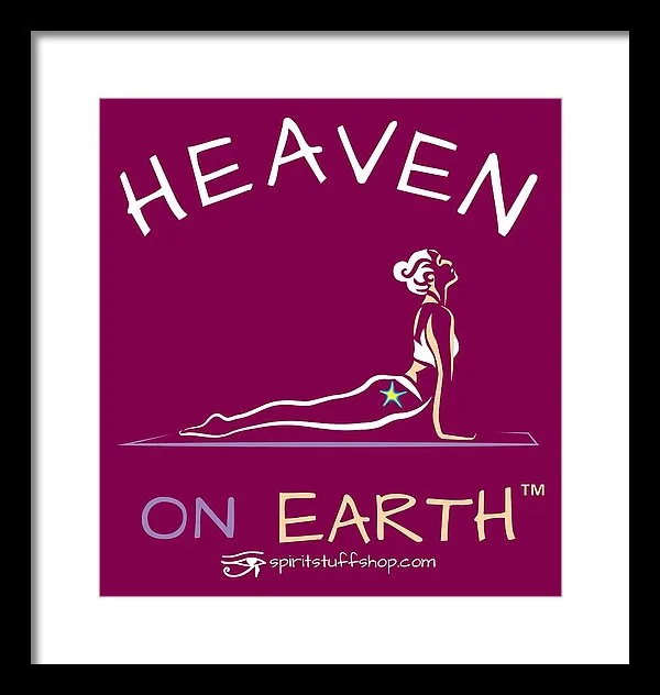 Yoga Heaven On Earth - Framed Print