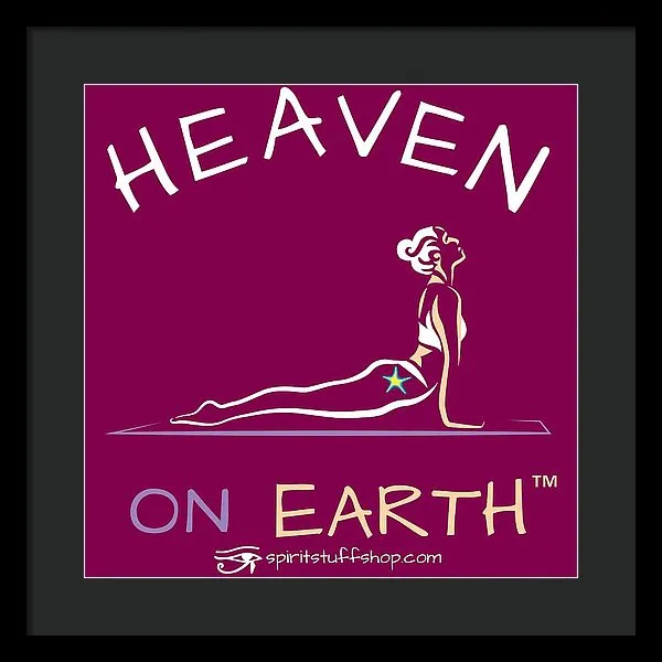 Yoga Heaven On Earth - Framed Print