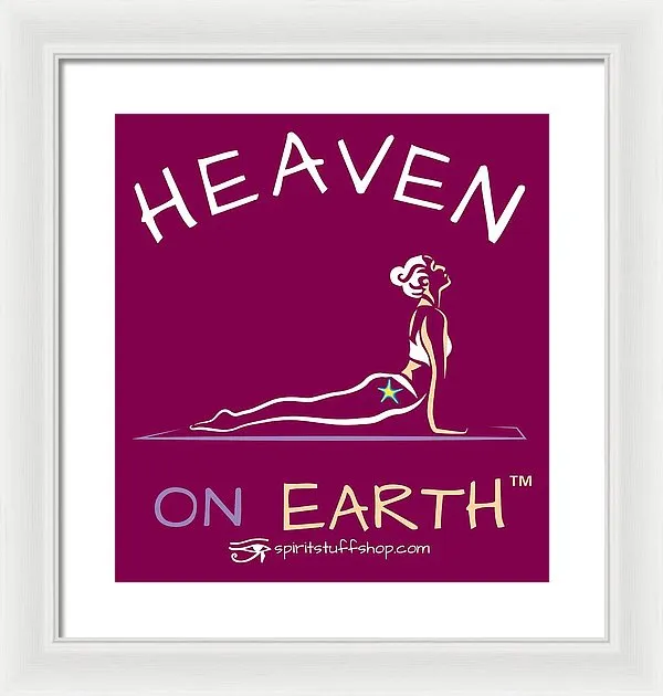 Yoga Heaven On Earth - Framed Print