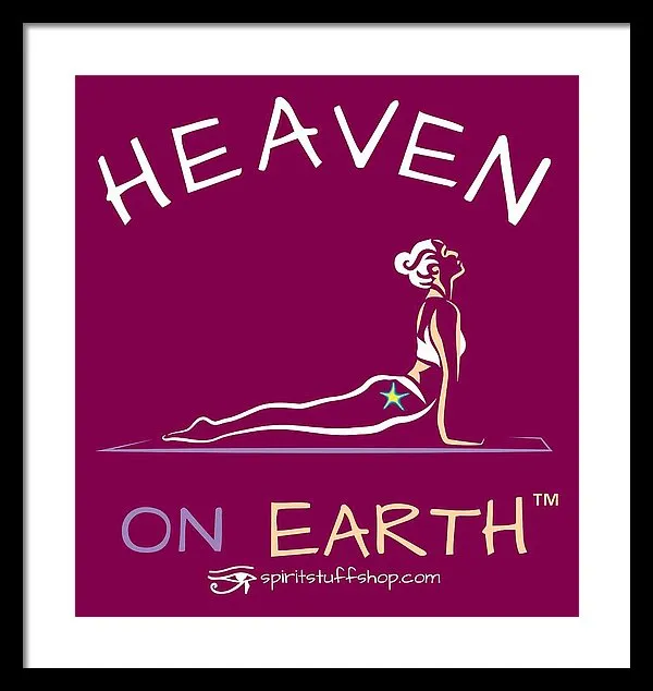 Yoga Heaven On Earth - Framed Print