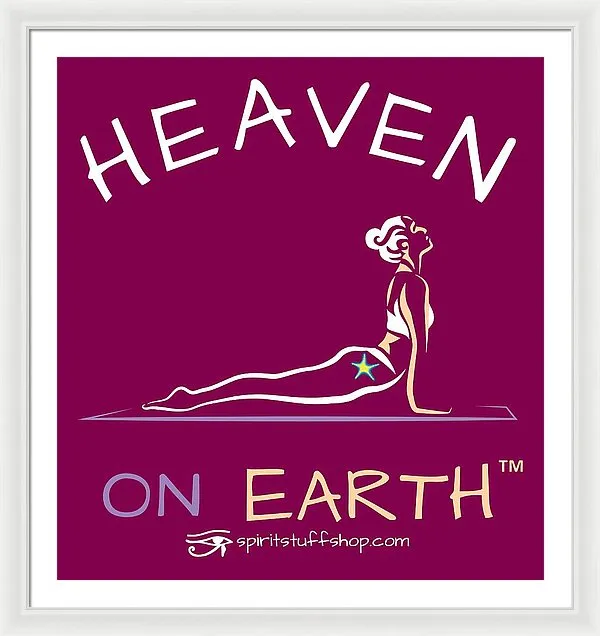 Yoga Heaven On Earth - Framed Print