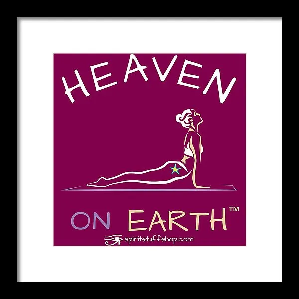 Yoga Heaven On Earth - Framed Print
