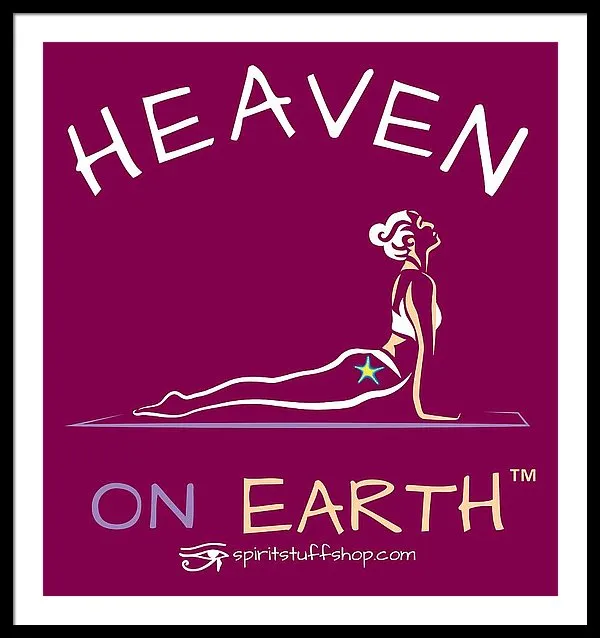 Yoga Heaven On Earth - Framed Print