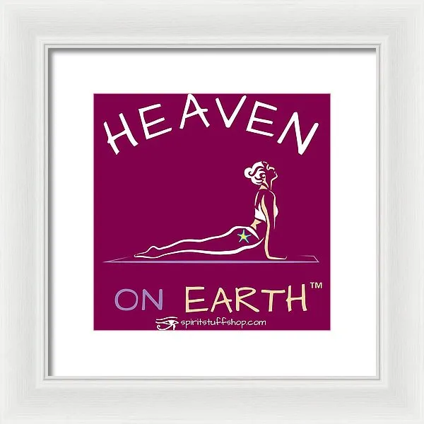 Yoga Heaven On Earth - Framed Print