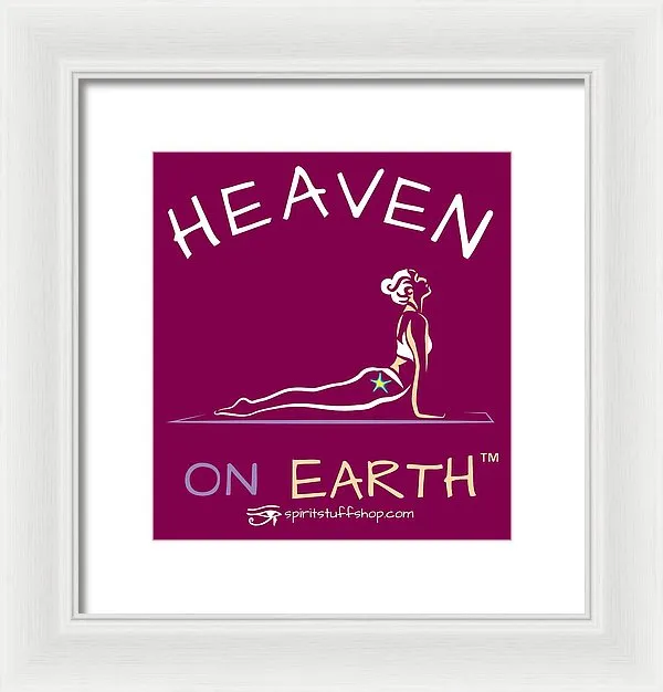 Yoga Heaven On Earth - Framed Print