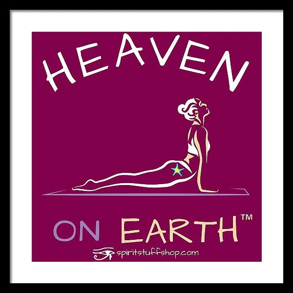 Yoga Heaven On Earth - Framed Print