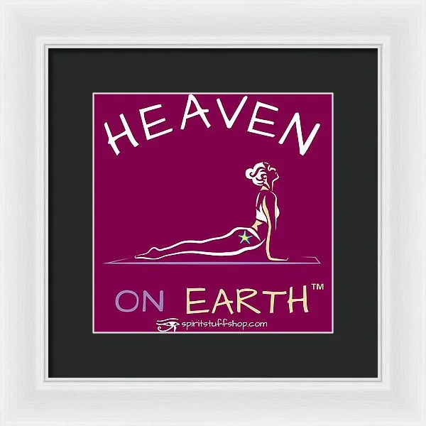 Yoga Heaven On Earth - Framed Print
