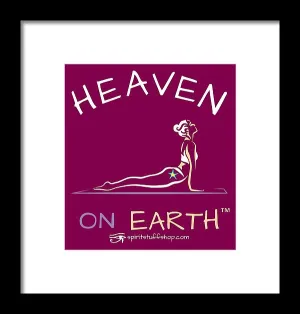 Yoga Heaven On Earth - Framed Print