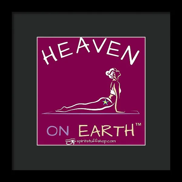 Yoga Heaven On Earth - Framed Print