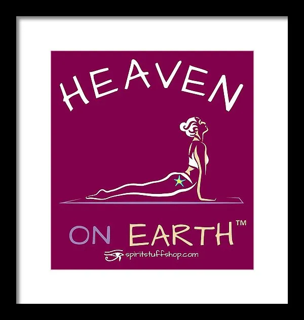 Yoga Heaven On Earth - Framed Print