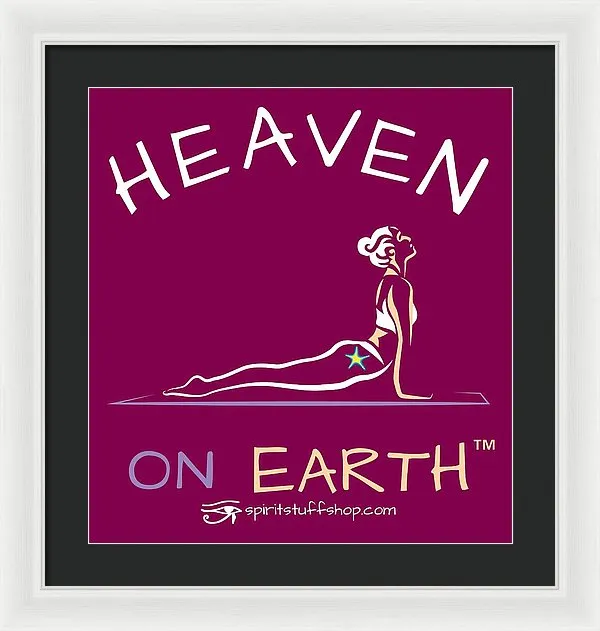 Yoga Heaven On Earth - Framed Print