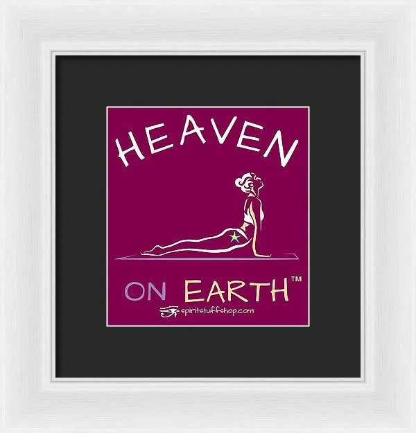 Yoga Heaven On Earth - Framed Print