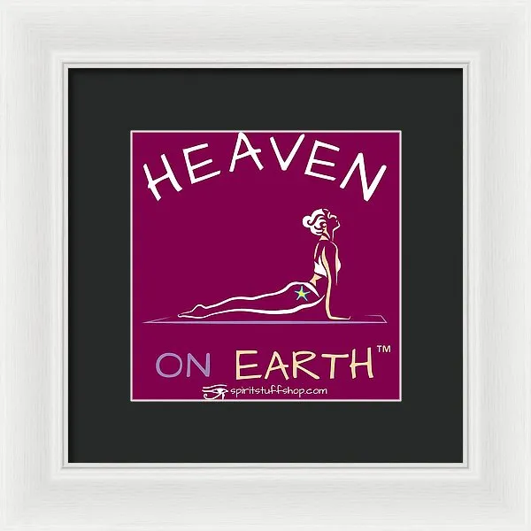 Yoga Heaven On Earth - Framed Print