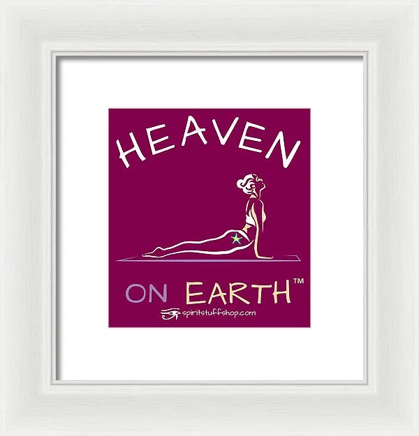 Yoga Heaven On Earth - Framed Print