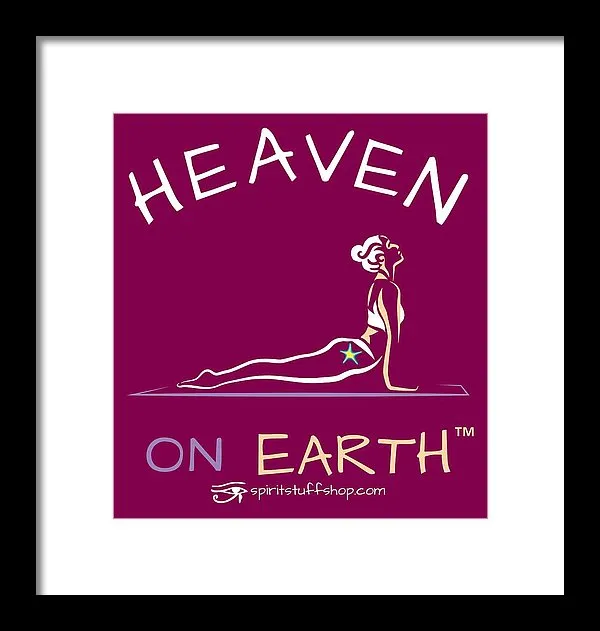 Yoga Heaven On Earth - Framed Print