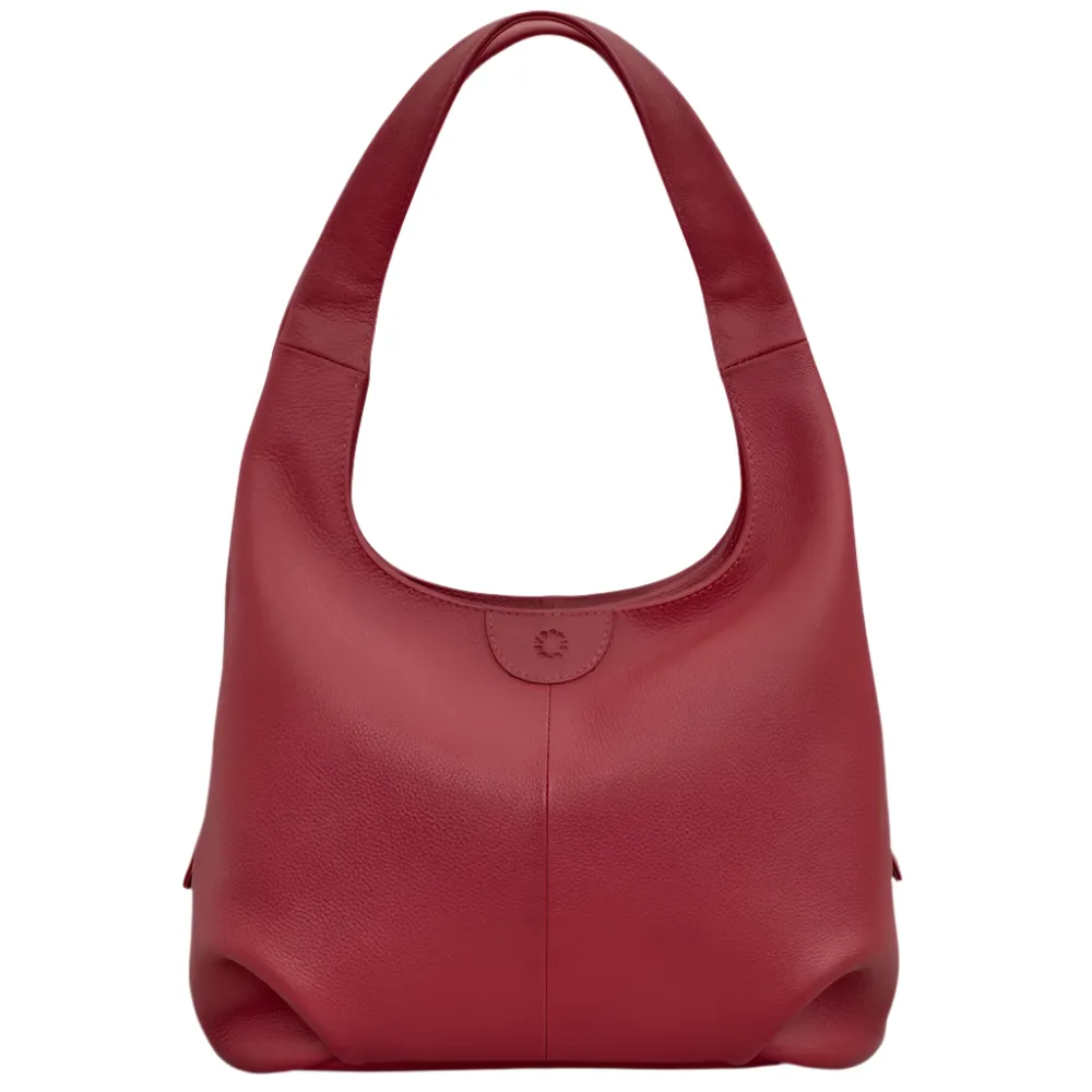 Yoshi Meehan Cherry Red Leather Shoulder Bag
