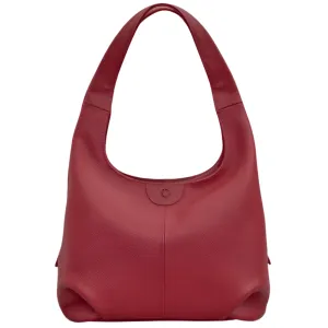 Yoshi Meehan Cherry Red Leather Shoulder Bag