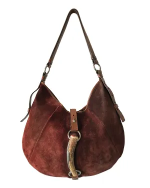 Yves Saint Laurent by Tom Ford Brown Suede Mombasa bag